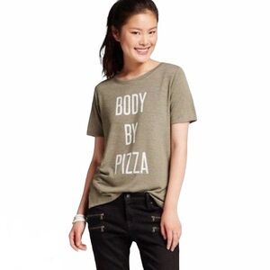 Modern Lux Body By Pizza Graphic Tee Green Size XL